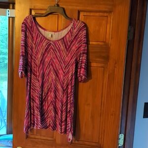 Multi color sort sleeve Top